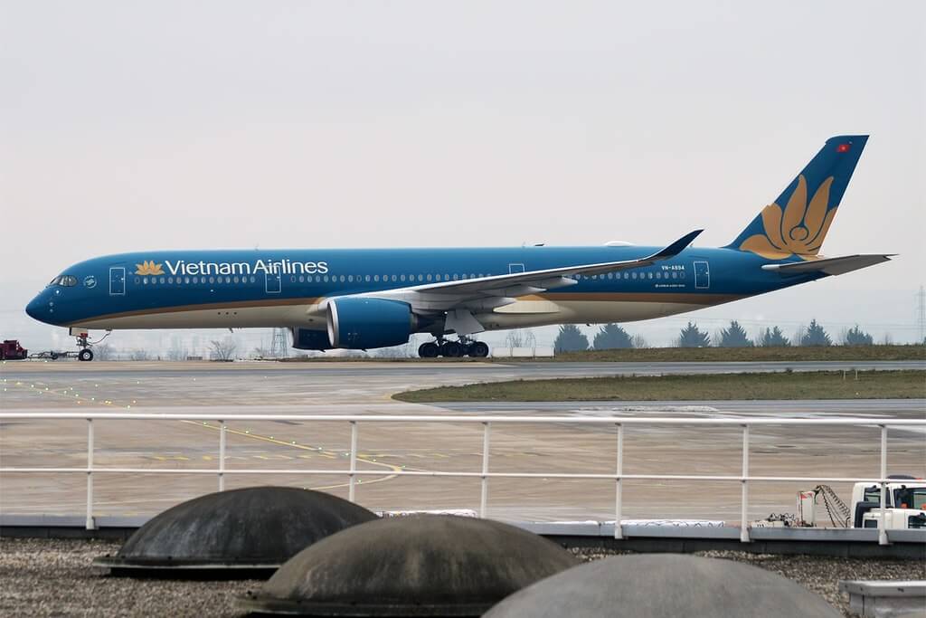 Vietnam Airlines VN A894 Airbus A350 941 at Paris Charles de Gaulle Airport