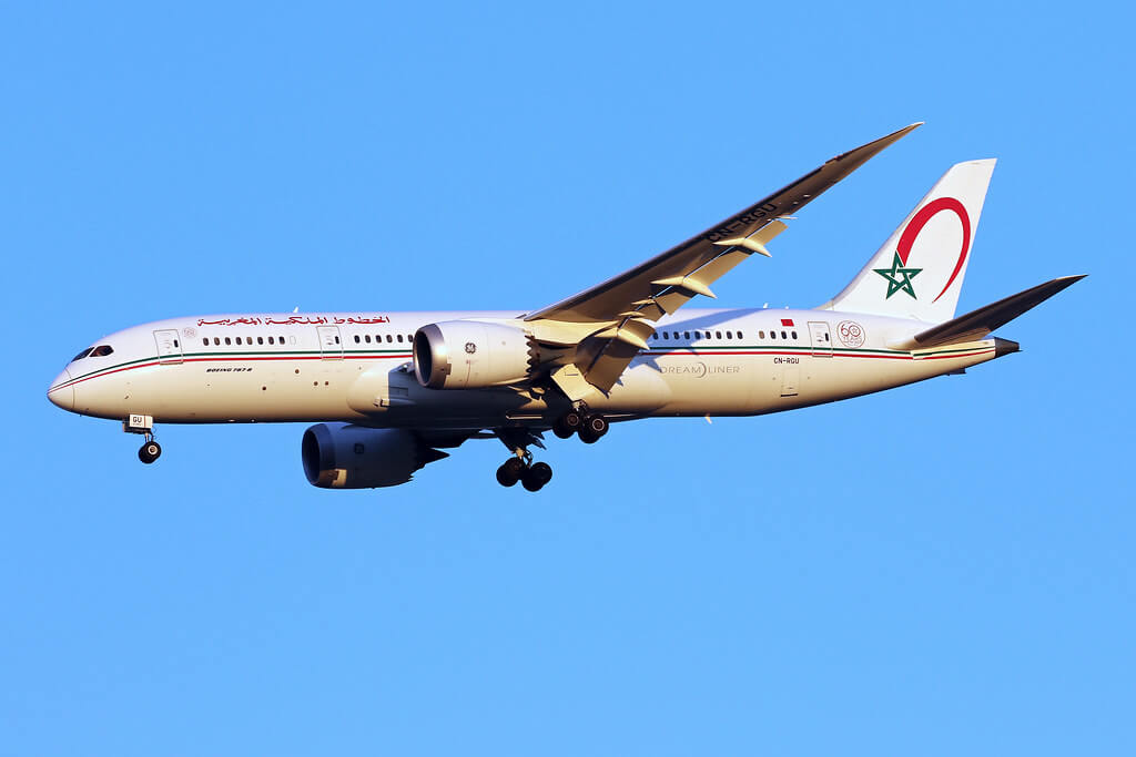 RAM Royal Air Maroc 60 Years sticker CN RGU Boeing 787 8 Dreamliner at IAD Airport