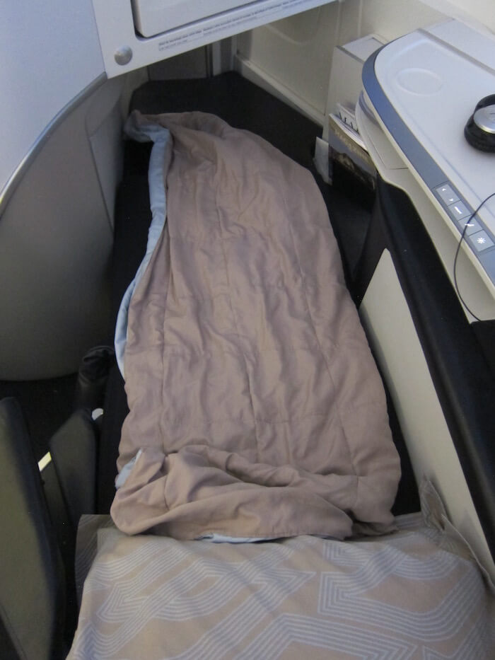 Air France Boeing 777 300ER business class bed