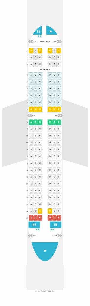 Seat Map and Seating Chart Airbus A319 100 Eurowings Layout 1
