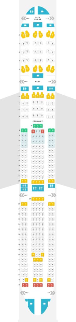 Seat Map and Seating Chart Airbus A330 300 Eurowings