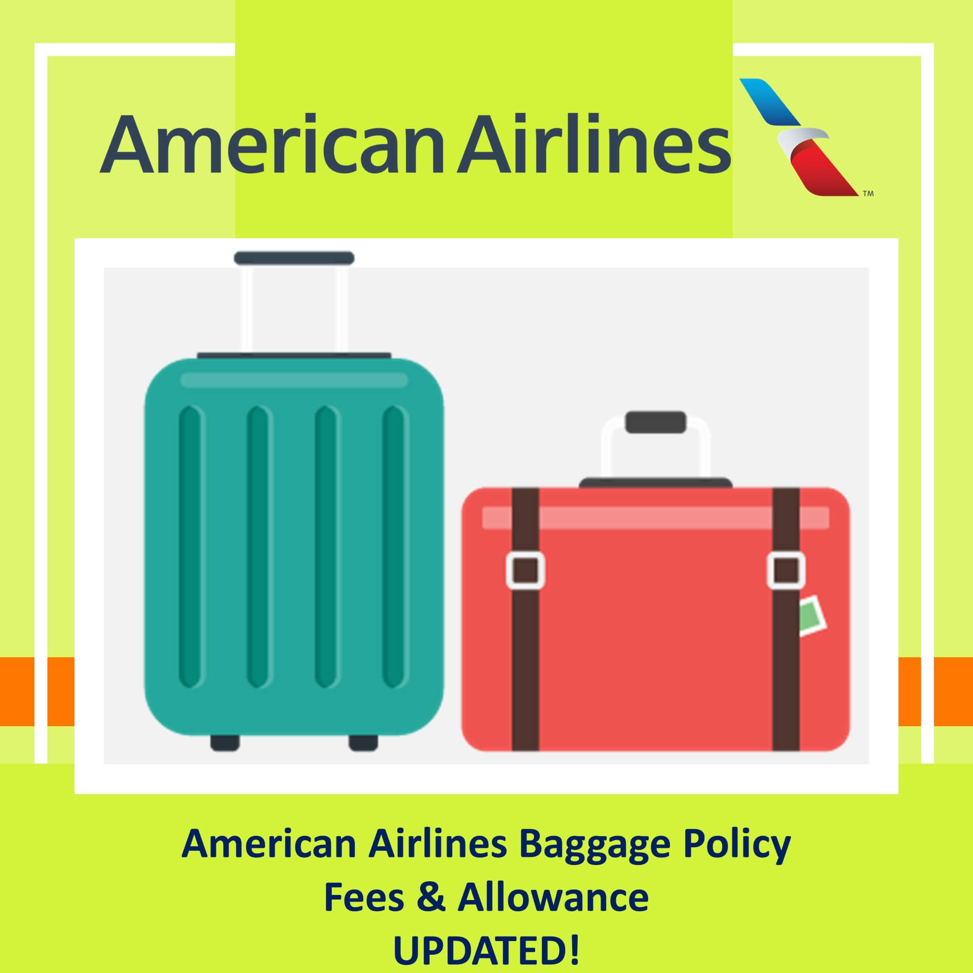 American Airlines Announces Baggage Fee Changes