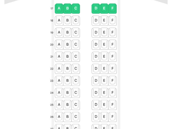 Tap A321neo Seat Map