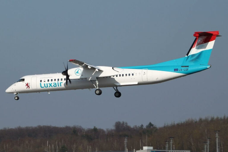 Luxair Fleet Bombardier Dash 8 Q400 Details And Pictures