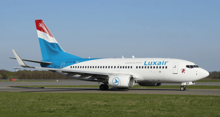 Luxair LX LBT Boeing 737 700 at Luxembourg Airport