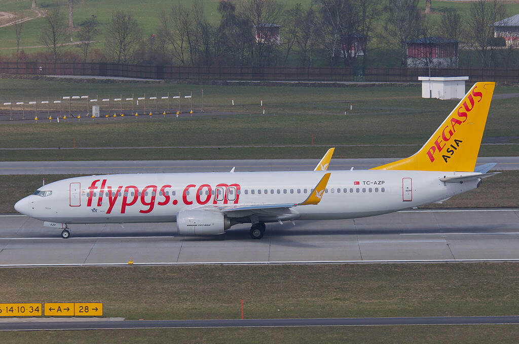 Pegasus Airlines Boeing 737 800 TC AZP Maya at Zurich International Airport