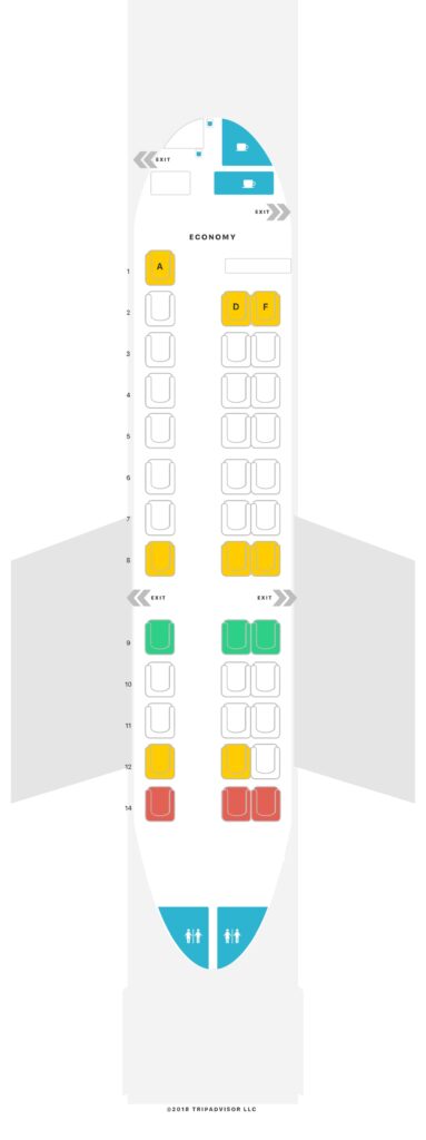 Seat Map and Seating Chart Air Namibia Embraer ERJ 135