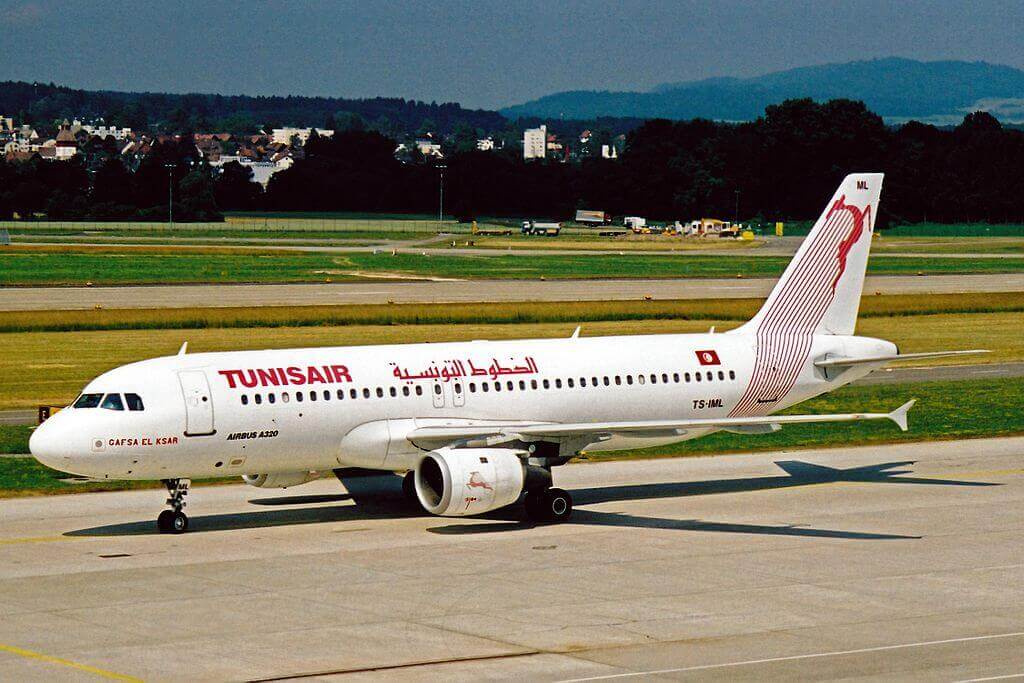 Airbus A320 211 Tunis Air TS IML Gafsa El Ksar قفصة القصر at Zurich International Airport