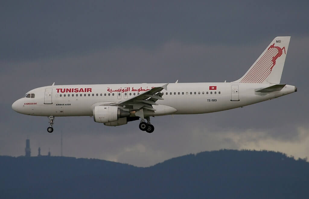Airbus A320 211 Tunisair TS IMD Khereddine خير الدين at Frankfurt Airport