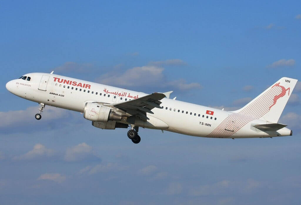 Airbus A320 211 Tunisair TS IMN Ibn Khaldoun ابن خلدون at Prague Ruzyne Airport