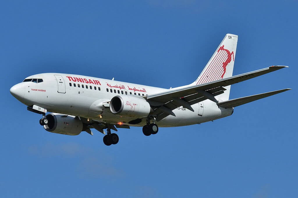 Boeing 737 600 Tunisair TS IOR Tahar Haddad at Toulouse Blagnac International Airport