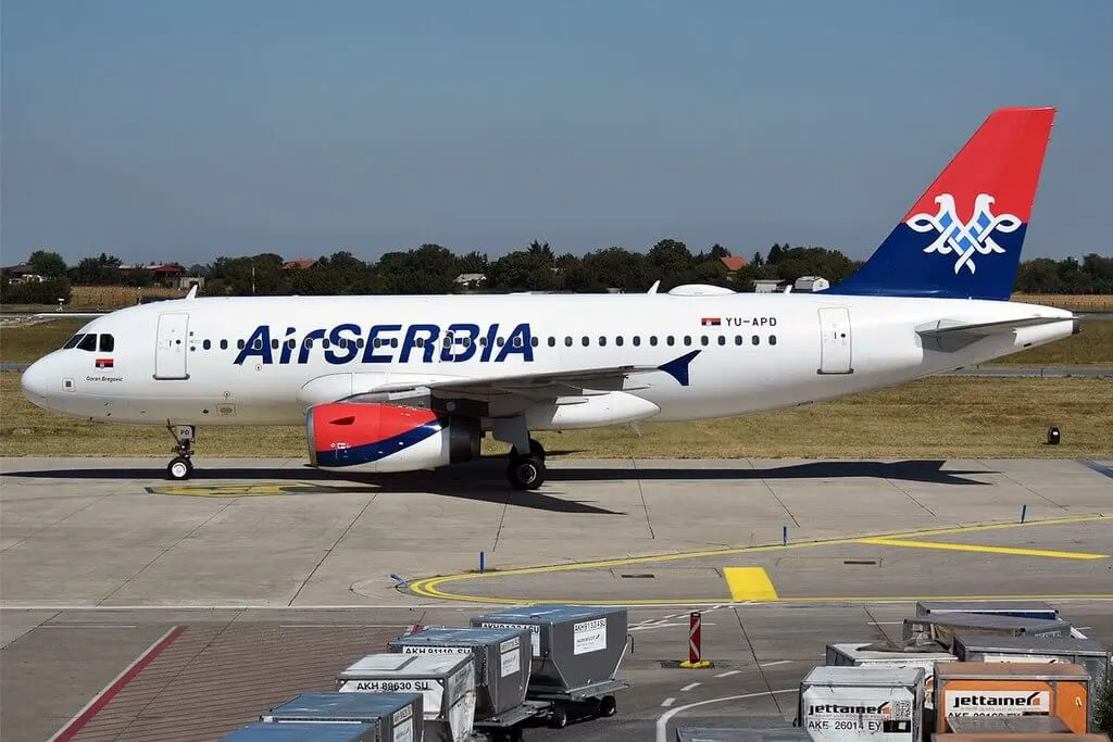 Air Serbia YU APD Airbus A319 132 Goran Bregovic at Belgrade Nikola Tesla Airport