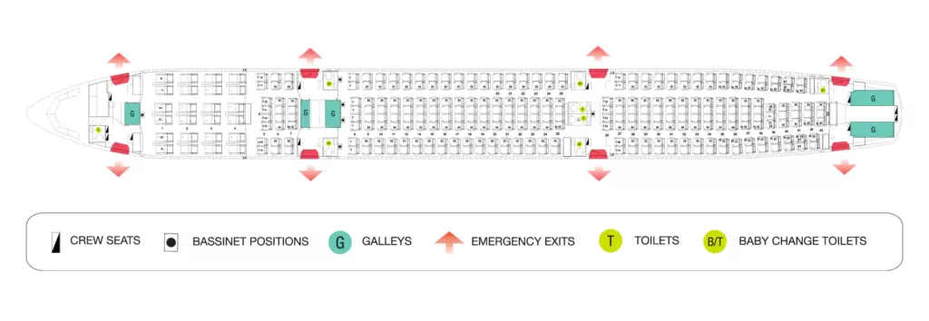 Fiji Airways Airbus A330 200 Seating Layout and Cabin Configuration