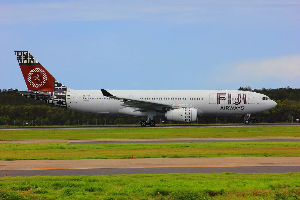 Fiji Airways DQ FJP Airbus A330 200 Island of Vatulele at Brisbane Airport