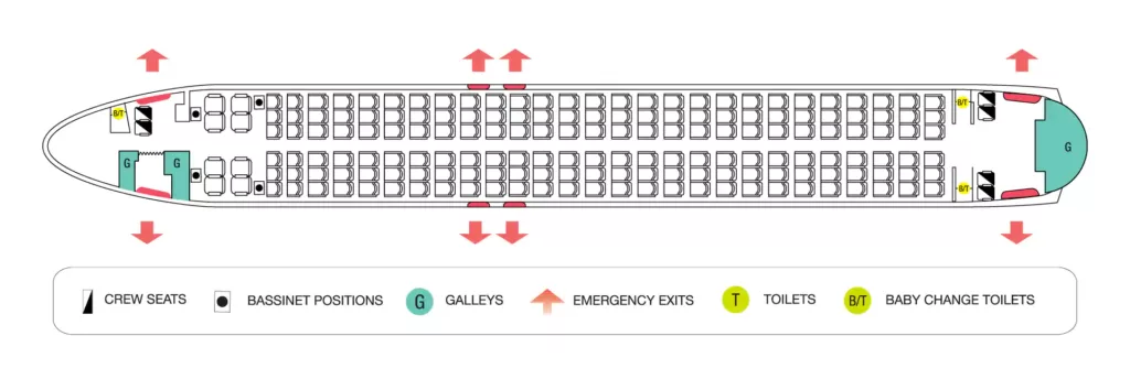 Seat Map and Seating Chart Fiji Airways Boeing 737 MAX 8