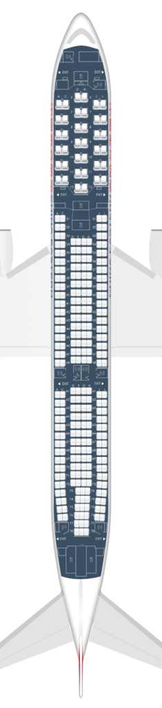 China Eastern Airbus A330 300 Old Cabin Layout