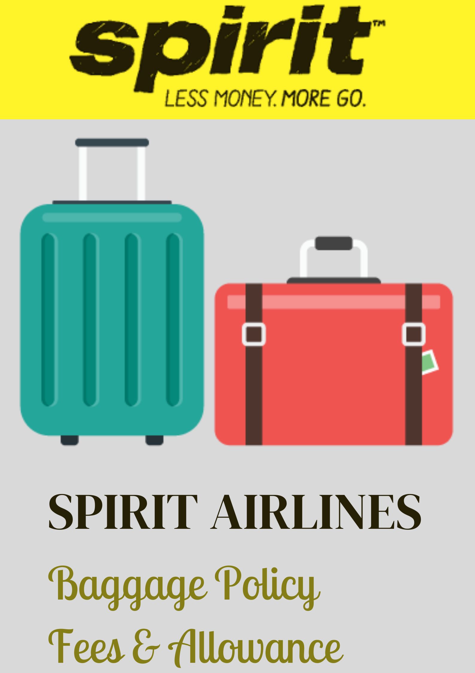 Spirit Airlines Baggage Policy Fees & Allowance