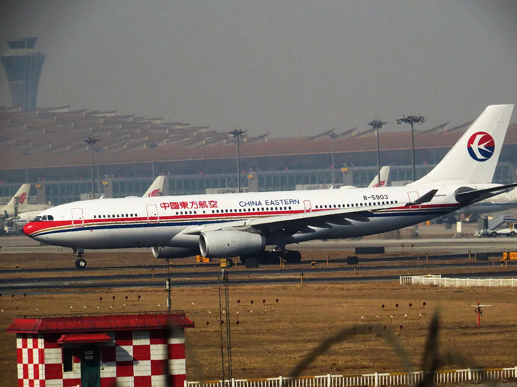B 5903 Airbus A330 200 of China Eastern Airlines at Beijing Capital International Airport