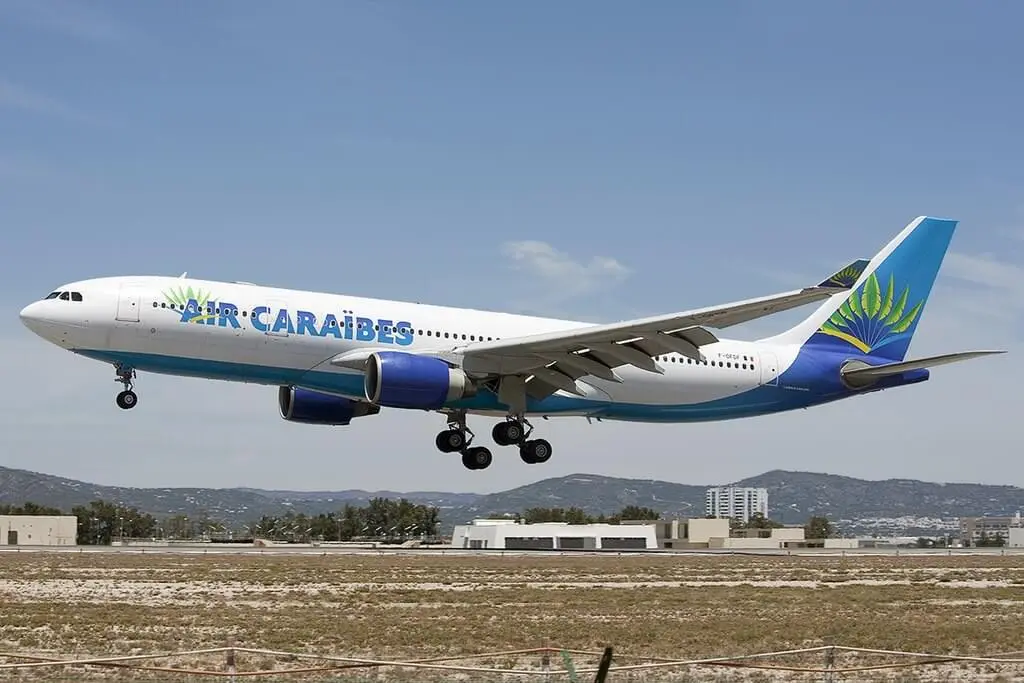 Airbus A330 223 Air Caraibes F OFDF at Faro Airport