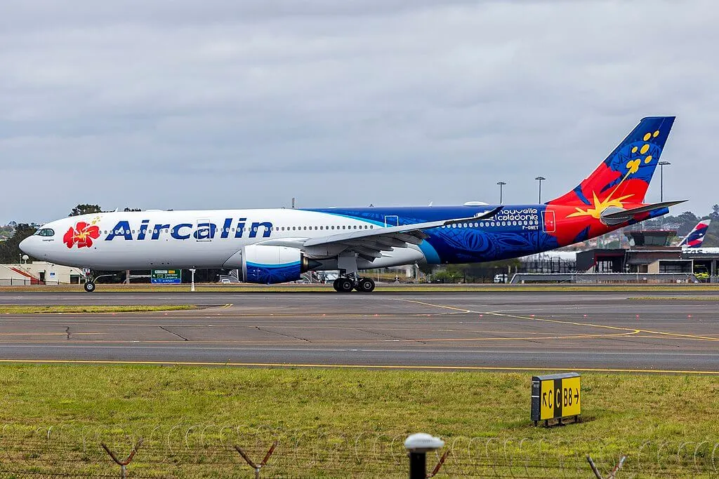 Aircalin F ONET Luengoni Airbus A330 941Neo taxiing at Sydney Airport