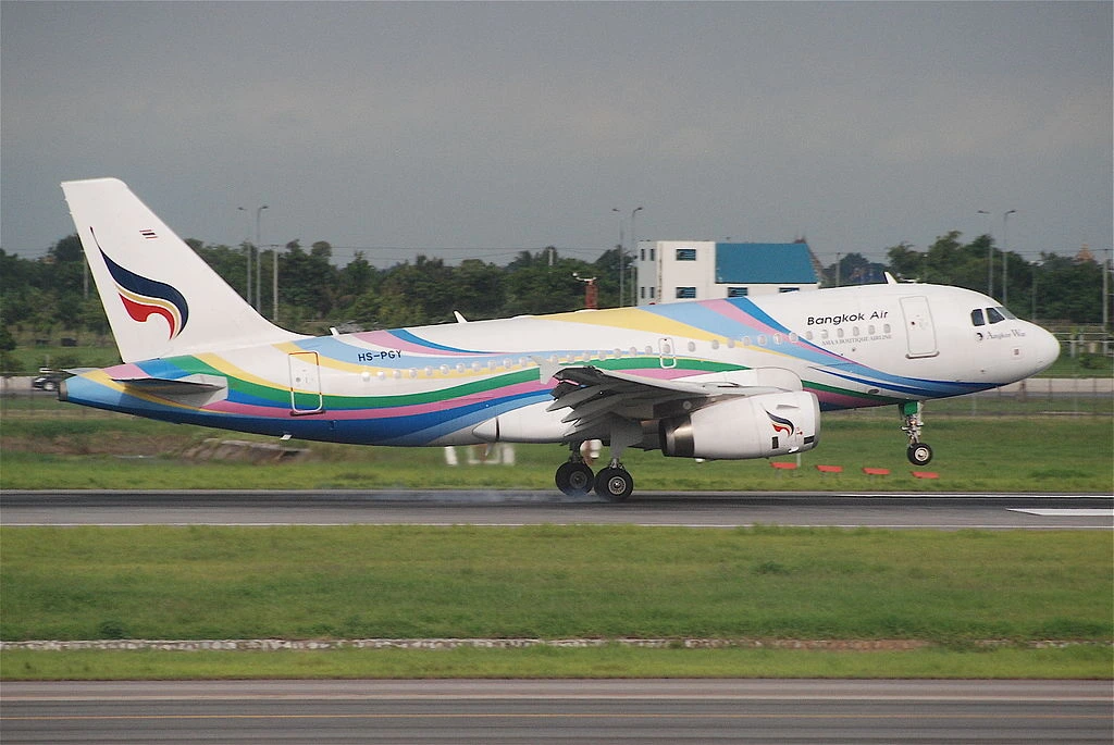 Bangkok Airways Airbus A319 132 HS PGY at Suvarnabhumi International Airport