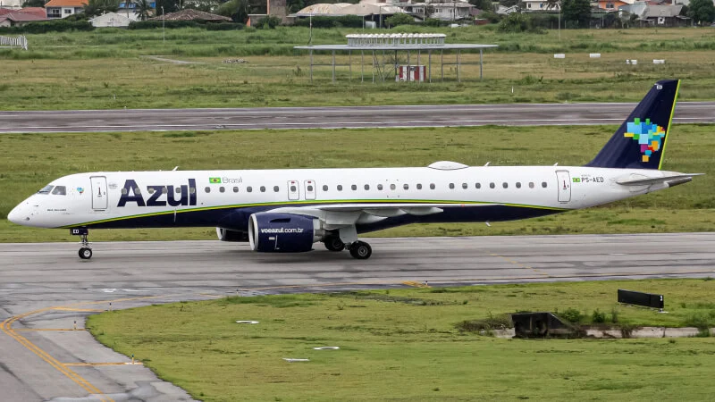 Azul PS AEC Embraer E195 E2 at Hercilio Luz International Airport