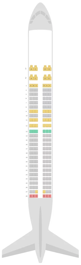 Hainan Airlines Boeing 737 800 Seating Layout