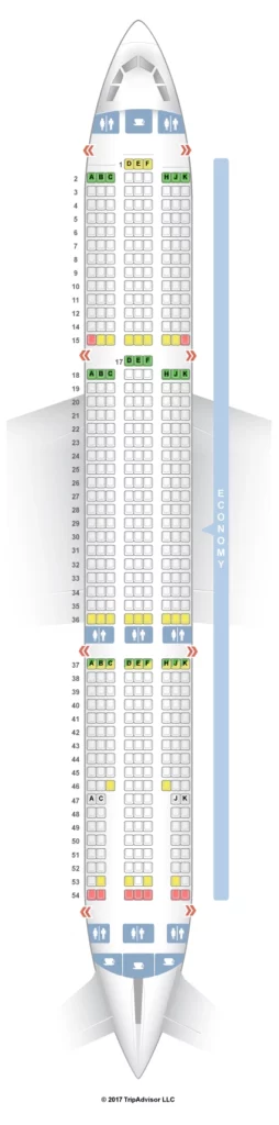 Seat Map and Seating Chart Lion Air Airbus A330 300