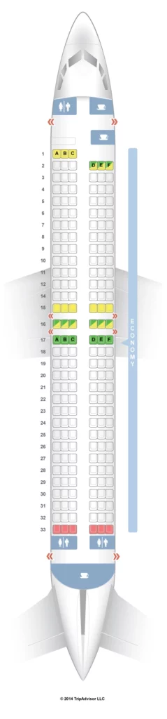 Seat Map and Seating Chart Lion Air Boeing 737 800