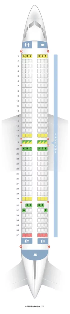 Seat Map and Seating Chart Lion Air Boeing 737 900ER