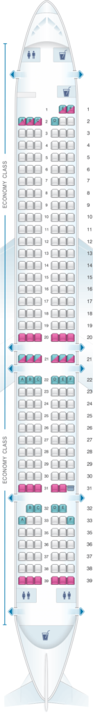 Seat Map and Seating Chart Lion Air Boeing 737 Max 9
