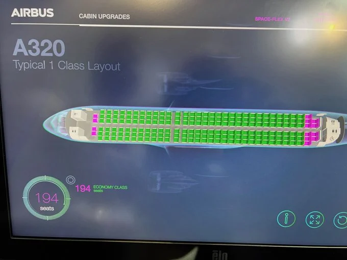 Cebu Pacific Fleet Airbus A320neo High Density Seating Chart