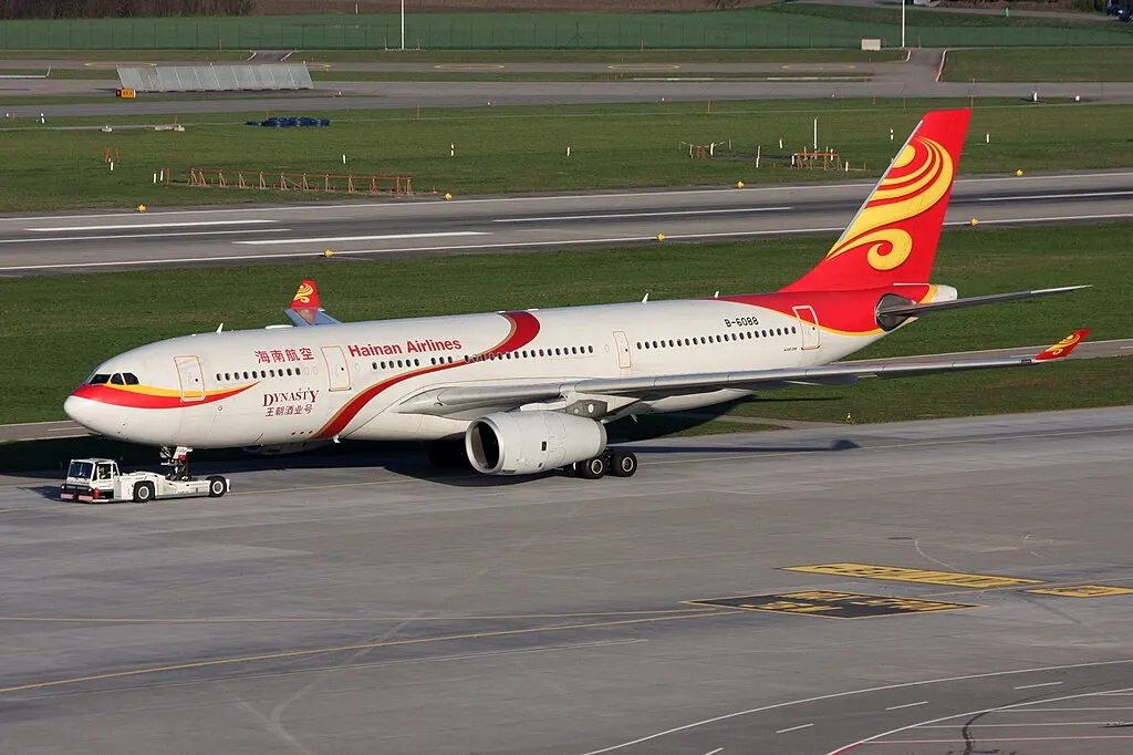 Hainan Airlines Fleet Airbus A330 243 B 6088 Dynasty livery at Zurich International Airport