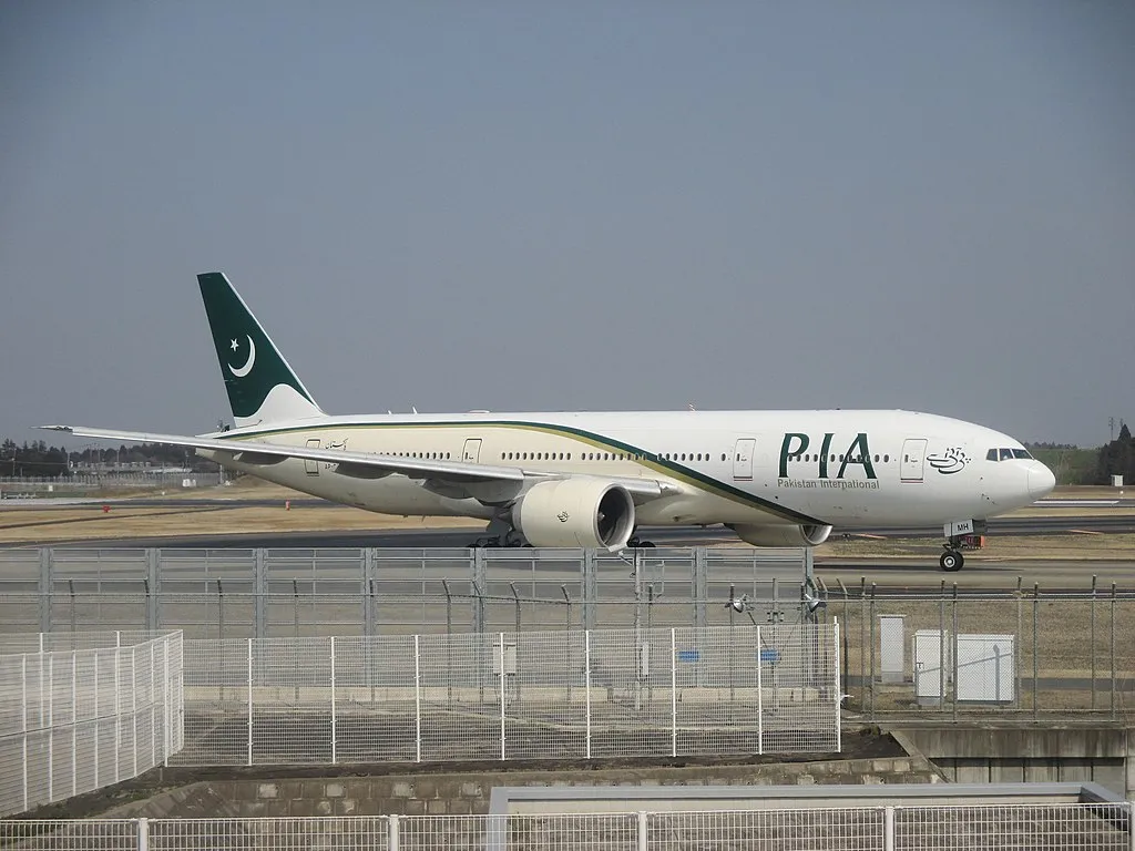 Pakistan International Airlines PIA Fleet AP BMH Boeing 777 2Q8ER at Narita International Airport