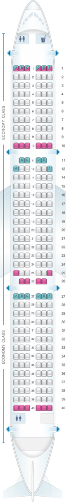 Seat Map and Seating Chart Cebu Pacific Airbus A321 200