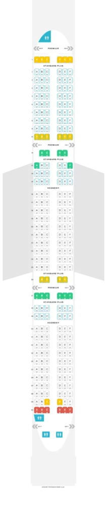 Seatmap and Seating Chart Cebu Pacific Airbus A321neo