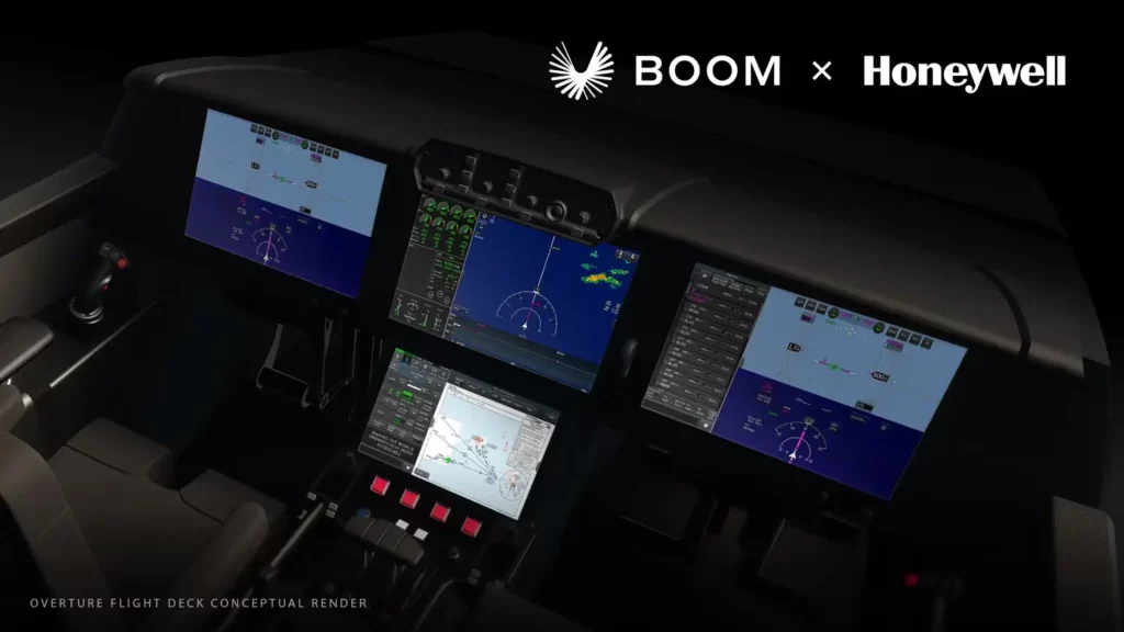 Honeywells Anthem integrated cockpit suite into Boom Supersonics Overture flight decks